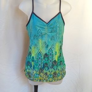 Women's NEW prAna Leyla Tank Top, aquamarine viva, Med